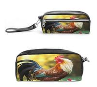 MNVTSKOP Belle trousse de maquillage en forme de coq - Petite trousse de voyage portable pour femme et enseignante