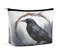 MNVTSKOP Black Crow Trousse de toilette portable de grande capacité pour femme