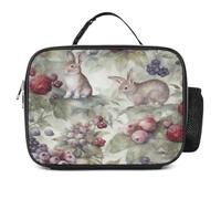 MNVTSKOP Boîte à déjeuner réutilisable en forme de lapin avec poignée pour bureau, pique-nique, plage