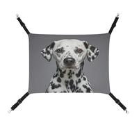 MNVTSKOP Dalmatian Hamac pour animal domestique respirant avec sangles réglables et crochets en métal pour petit animal de compagnie pour intérieur et extérieur