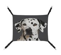 MNVTSKOP Dalmatian Hamac pour animal domestique respirant avec sangles réglables et crochets en métal pour petit animal de compagnie pour intérieur et extérieur