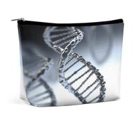MNVTSKOP DNA Chain Photo Cosmetic Bag Grande Capacité Voyage Maquillage Sac Tendance Portable Trousse de Toilette pour Femme