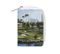 MNVTSKOP Étui en cuir souple pour cartes de crédit, cartes bancaires, yacht de golf, porte-cartes de visite avec 20 emplacements pour cartes d'identité, organiseur à fermeture éclair, pour homme et