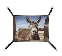 MNVTSKOP Funny Donkey Hamac respirant pour chat avec sangles réglables et crochets en métal pour petit animal de compagnie pour intérieur et extérieur