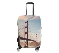 MNVTSKOP Golden Gate Bridge Housse de protection en polyester élastique résistant aux rayures et lavable, blanc, M