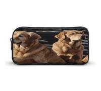 MNVTSKOP Golden Retrievers Trousse à crayons de grande capacité pour homme et femme