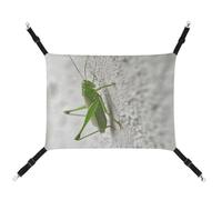MNVTSKOP Green Grasshopper Image Hamac respirant pour chat avec sangles réglables et crochets en métal pour petit animal de compagnie pour intérieur et extérieur