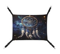 MNVTSKOP Hamac fantaisie blanc pour animal domestique avec sangles réglables et crochets en métal pour petit animal de compagnie pour intérieur et extérieur