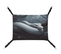 MNVTSKOP Hamac pour animal domestique en forme de serpent blanc respirant avec sangles réglables et crochets en métal pour petit animal de compagnie pour intérieur et extérieur