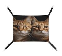 MNVTSKOP Hamac respirant à suspendre pour chat avec sangles réglables et crochets en métal pour petit animal domestique lit cachette pour intérieur et extérieur