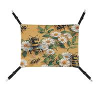 MNVTSKOP Hamac respirant pour chat avec sangles réglables et crochets en métal pour petit animal de compagnie pour intérieur et extérieur