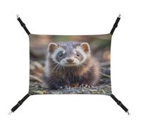 MNVTSKOP Hamac respirant pour furet avec sangles réglables et crochets en métal pour petit animal domestique pour intérieur et extérieur