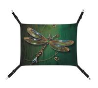 MNVTSKOP Jewel Libellule Hamac pour animal domestique Hamac respirant à suspendre avec sangles réglables et crochets en métal pour petit animal de compagnie Lit cachette pour intérieur et extérieur