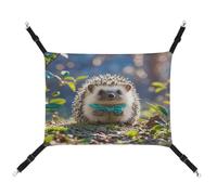 MNVTSKOP Joli hamac pour animal domestique avec sangles réglables et crochets en métal pour animal domestique en peluche douce pour intérieur et extérieur