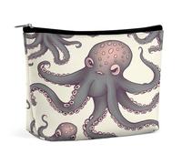 MNVTSKOP Jolie trousse de maquillage de voyage en forme de pieuvre de grande capacité, trousse de toilette portable tendance pour femme