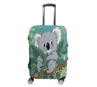 MNVTSKOP Koala Vine Housse de protection en polyester élastique pour valise, résistante aux rayures et lavable, blanc, XL