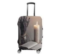 MNVTSKOP Light A Candle Housse de protection en polyester élastique résistante aux rayures et lavable, blanc, M