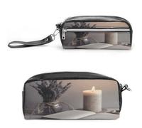 MNVTSKOP Light A Candle Petite trousse de maquillage portable pour femmes enseignantes