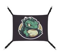 MNVTSKOP Little Green Hamac en forme d'œuf de dragon respirant pour chat avec sangles réglables et crochets en métal pour petit animal domestique et extérieur