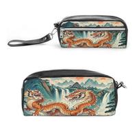 MNVTSKOP Longhu Mountain Waterfall, trousse de maquillage en Chine, petite trousse de voyage, organisateur de papeterie portable pour femmes enseignantes