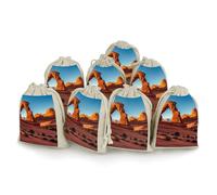 MNVTSKOP Lot de 8 petits sacs en mousseline avec cordon de serrage pour fête de mariage, bijoux, loisirs créatifs