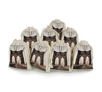 MNVTSKOP Lot de 8 petits sacs en mousseline avec cordon de serrage pour photo du pont de Brooklyn - Sacs à bijoux réutilisables pour fête de mariage, bijoux, loisirs créatifs