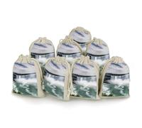 MNVTSKOP Lot de 8 petits sacs en mousseline avec cordon de serrage - Sacs à bijoux réutilisables - Pour fête de mariage, bijoux, loisirs créatifs