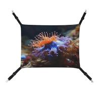 MNVTSKOP Nudibranch Hamac respirant pour chat avec sangles réglables et crochets métalliques en peluche douce pour intérieur et extérieur