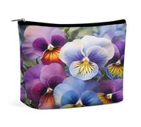 MNVTSKOP Pansy Perfection Trousse de toilette portable de grande capacité pour femme