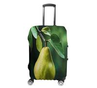 MNVTSKOP Pears on The Tree Housse de protection pour valise en polyester élastique résistante aux rayures et lavable, blanc, M