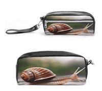 MNVTSKOP Petite trousse de maquillage portable avec photo d'escargot pour femmes et enseignantes