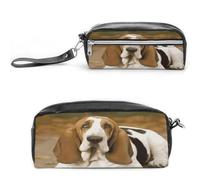 MNVTSKOP Petite trousse de maquillage portable Basset Hound pour femmes et enseignantes