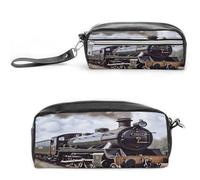 MNVTSKOP Petite trousse de maquillage portable en forme de locomotive à vapeur pour femmes et enseignantes