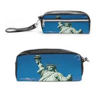 MNVTSKOP Petite trousse de maquillage Statue de la Liberté - Trousse de voyage portable pour femmes et enseignantes