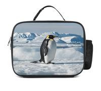 MNVTSKOP Pingouin Antarctica Ice Boîte à déjeuner réutilisable étanche avec poignée pour bureau, pique-nique, plage