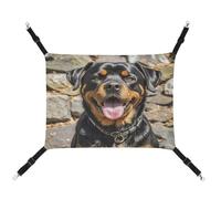 MNVTSKOP Rottweiler Hamac respirant à suspendre avec sangles réglables et crochets en métal pour petit animal domestique pour intérieur et extérieur