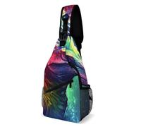 MNVTSKOP Sac à dos de voyage à bandoulière dinosaure coloré réglable pour homme et femme
