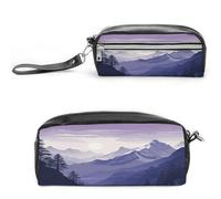 MNVTSKOP Silhouette of Mountains Petite trousse de maquillage portable pour femmes enseignantes