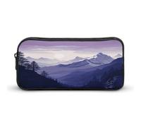 MNVTSKOP Silhouette of Mountains - Trousse à crayons de grande capacité pour homme et femme