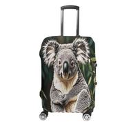 MNVTSKOP The Lovely Koala Housse de bagage résistante aux rayures et lavable en polyester élastique Protection pour valise, blanc, M