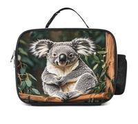 MNVTSKOP The Lovely Koala Lunch Box Sac à déjeuner réutilisable étanche avec poignée pour bureau, pique-nique, plage
