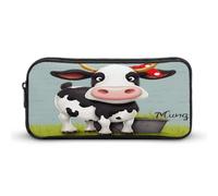 MNVTSKOP Trousse à crayons de grande capacité en forme de vache mignonne pour homme et femme