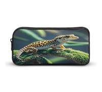 MNVTSKOP Trousse à crayons léopard Little Gecko de grande capacité pour homme et femme