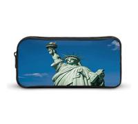 MNVTSKOP Trousse à crayons Statue de la Liberté de grande capacité pour homme et femme