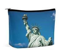 MNVTSKOP Trousse à maquillage de voyage grande capacité Statue de la Liberté Trousse de toilette portable tendance pour femme
