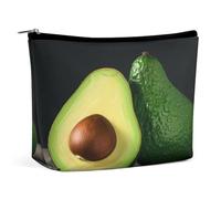 MNVTSKOP Trousse de maquillage de voyage à moitié coupée de fruits de grande capacité, trousse de toilette portable tendance pour femme