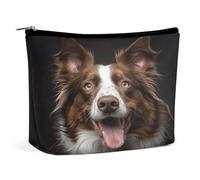 MNVTSKOP Trousse de maquillage de voyage avec langue qui sort de chien - Grande capacité - Trousse de toilette portable tendance pour femme