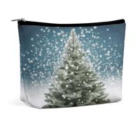 MNVTSKOP Trousse de maquillage de voyage avec motif sapin de Noël - Grande capacité - Tendance - Portable - Pour femme