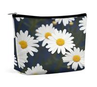 MNVTSKOP Trousse de toilette portable de grande capacité pour femme Motif fleurs et marguerites