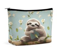 MNVTSKOP Trousse de toilette portable de grande capacité pour femme Motif paresseux mignons